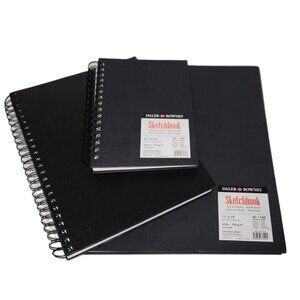 Daler Rowney Ebony Sketchbook Acid Free 3 Book Options NEW